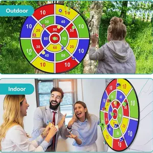Kids Dart Board Game with Sticky Balls – Indoor & Outdoor Toy. 29" Large Dartboard Set for Youngsters - Includes 12 Colorful Sticky Darts, Perfect for Indoor/Outdoor Fun & Family Bonding, Enhances Hand-Eye Coordination, Foldable & Portable, Ideal Gift.