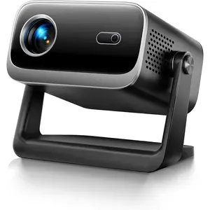 Projector with WiFi and  - Mini Projector Short Throw[145?Adjustable-Stand & Electric Focus & Auto Keystone 50% Zoom]  Portable 1080P  Outdoor Movie Proyector for TV Stick/Phone