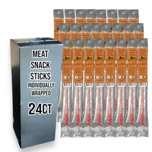 Beef Snack Sticks - Mild - 24 Individually Wrapped - Amish Beef Sticks