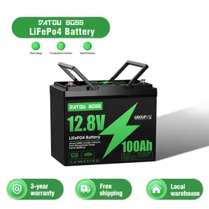 Batteria LiFePO4 12,8V 100Ah | 1280Wh  8000-15000 cicli | Parallel Ready | Solar / RV / Marine / Household