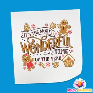 It's The Most Wonderful Time Of The Year Design Christmas  DTF Transfer