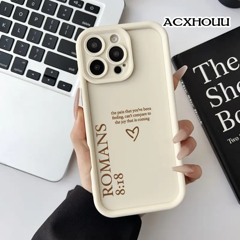 Softcase for iPhone 17 16 E Pro Max 15 Plus 14 13 12 11 XS XR Joy Beyond Pain Coquette Pastel Design Shockproof Lightweight Protective Case