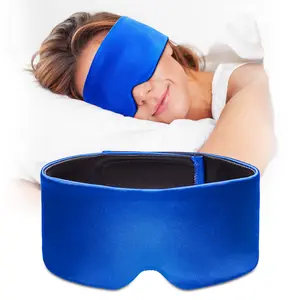 Cooling Eye Mask for Puffy Eyes & Migraines – 360° Gel Cold Pack for Sinus Headache Relief – Leak-Proof Soft Satin Face Mask