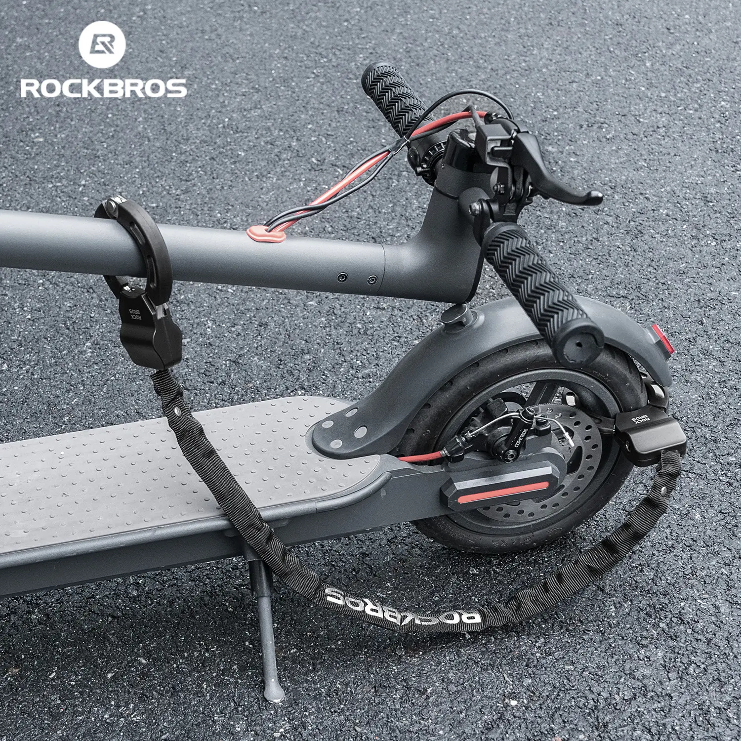 ROCKBROS Bike Lock Scooter Lock 23.4-Inch Heavy Duty Anti-Theft Chain Lock with Key E-Bikes Accessories ROCKBROS Bike Lock Scooter Lock 23.4-Inch Heavy Duty Anti-Theft Chain Lock with Key E-Bikes Accessories