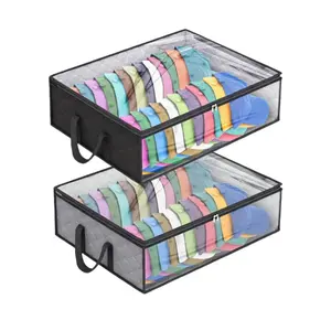 Wide Hat Storage for Baseball Caps Organizer with 2 Sturdy Handles Foldable Hat Bags for Home Travel