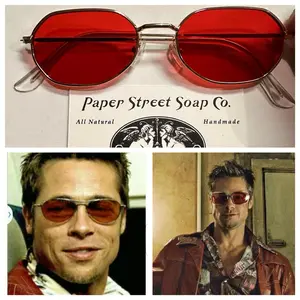 Paper Street Shades Tyler Durden Fight Club NEW Oliver Peoples 523 Brad Pitt Red