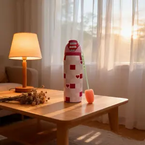 32oz Stainless Steel Vacuum Insulated Thermos Cup, Flip Lid Leak-Proof Travel Tumbler, Double Wall Insulation for Hot & Cold Drinks, Multi-Color Reusable Mug for Home Office School, Durable Drinkware Ideal Gift for Adults & Kids