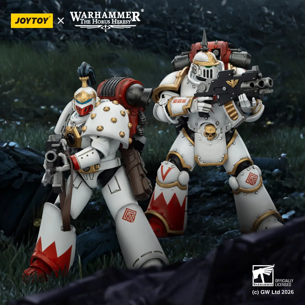 JOYTOY Warhammer "The Horus Heresy" 1/18 Action Figures White Scars MKIll & MKVI Tactical Legionary JOYTOY Warhammer "The Horus Heresy" 1/18 Action Figures White Scars MKIll & MKVI Tactical Legionary
