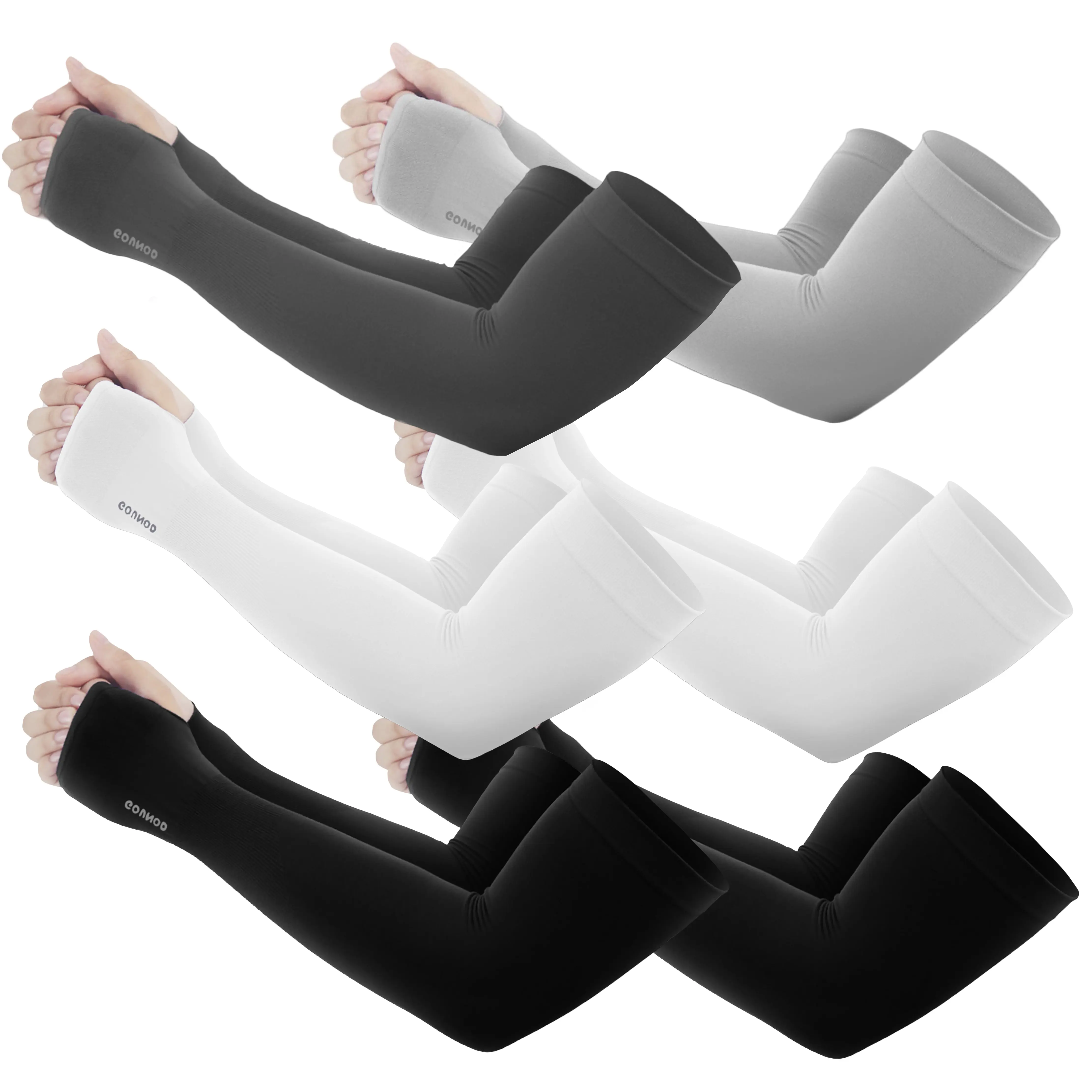 6 Pair-Black+White+Dark Gray+Gray