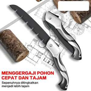 German Quick-Action Hand Saw Manual Woodworking Saw Folding Saw Tree Saw Woodcutting Tool Steel Saw Hand Saw Folding Saw Tree Saw Household Sharp Quick Manual Woodworking Steel Saw Hand-Pulled Logging Saw Hand Tools