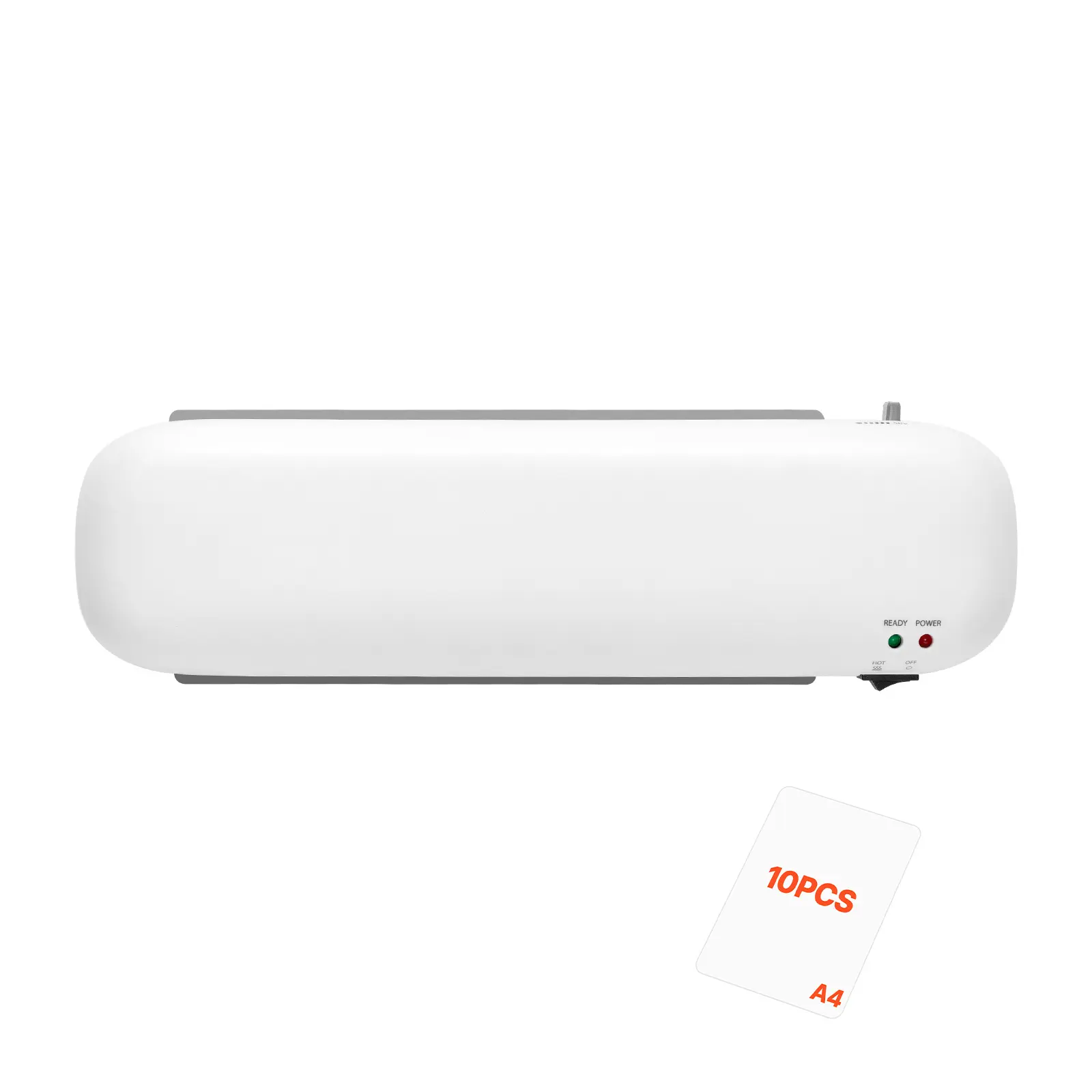 Laminator Machine, Thermal Laminator for Max A4 Paper Size, 3-4 min Quick Warm Portable Laminator, 3-5 mil Thickness, Ideal for Home, Office, Business, or School Supplies, White + Grey
