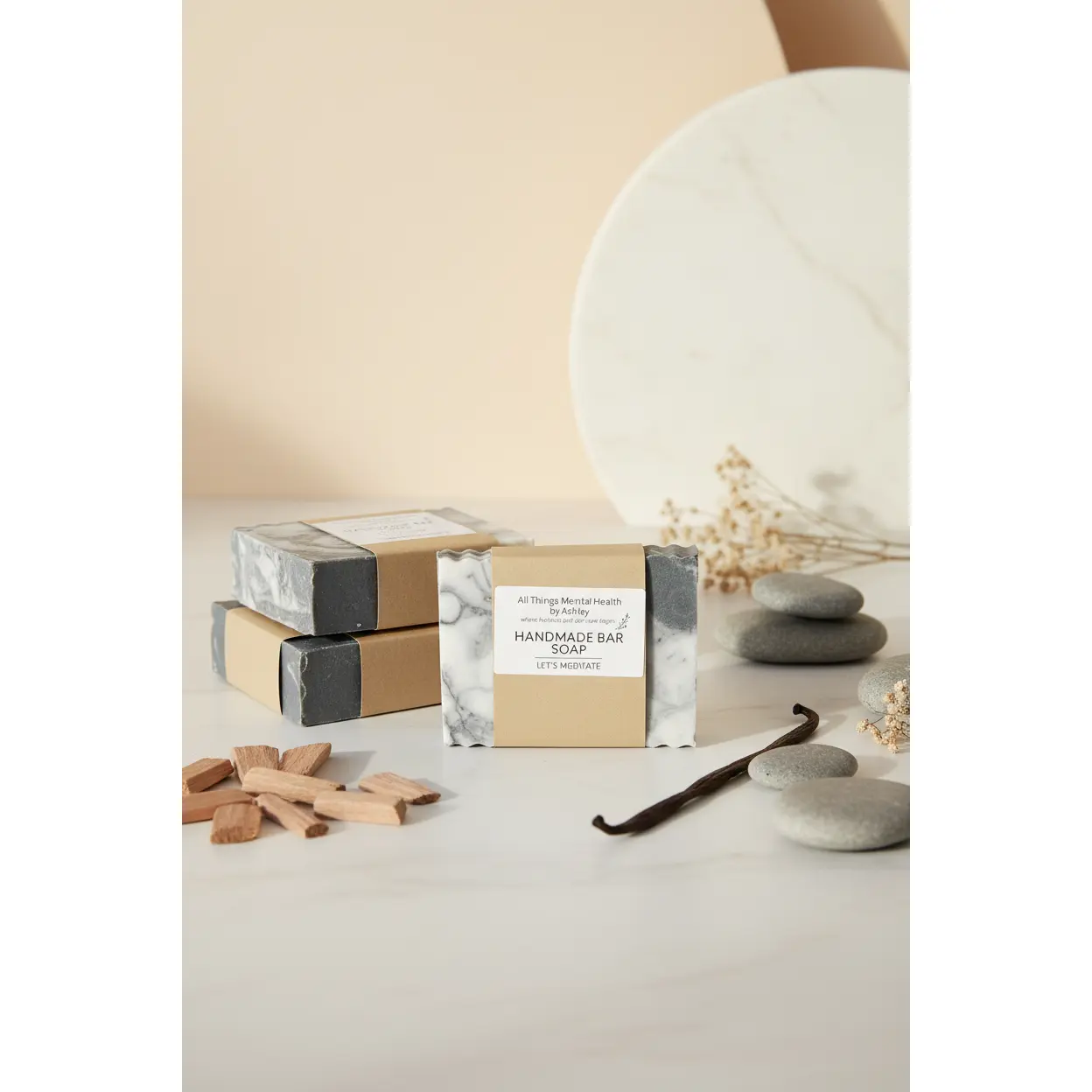 Lets Meditate Bar Soap I Sandalwood & Vanilla I Goats Milk I Masculine Collection