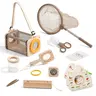 DealsForYouDays Kids' Sturdy Bug Catcher & Science Experiment Kit, 10-pc Explorer Set with Magnifying Glass, Net, Safe Wood Tools for Animals & Nature Backyard Quests, Best Gift Ever for Boys/Girls
