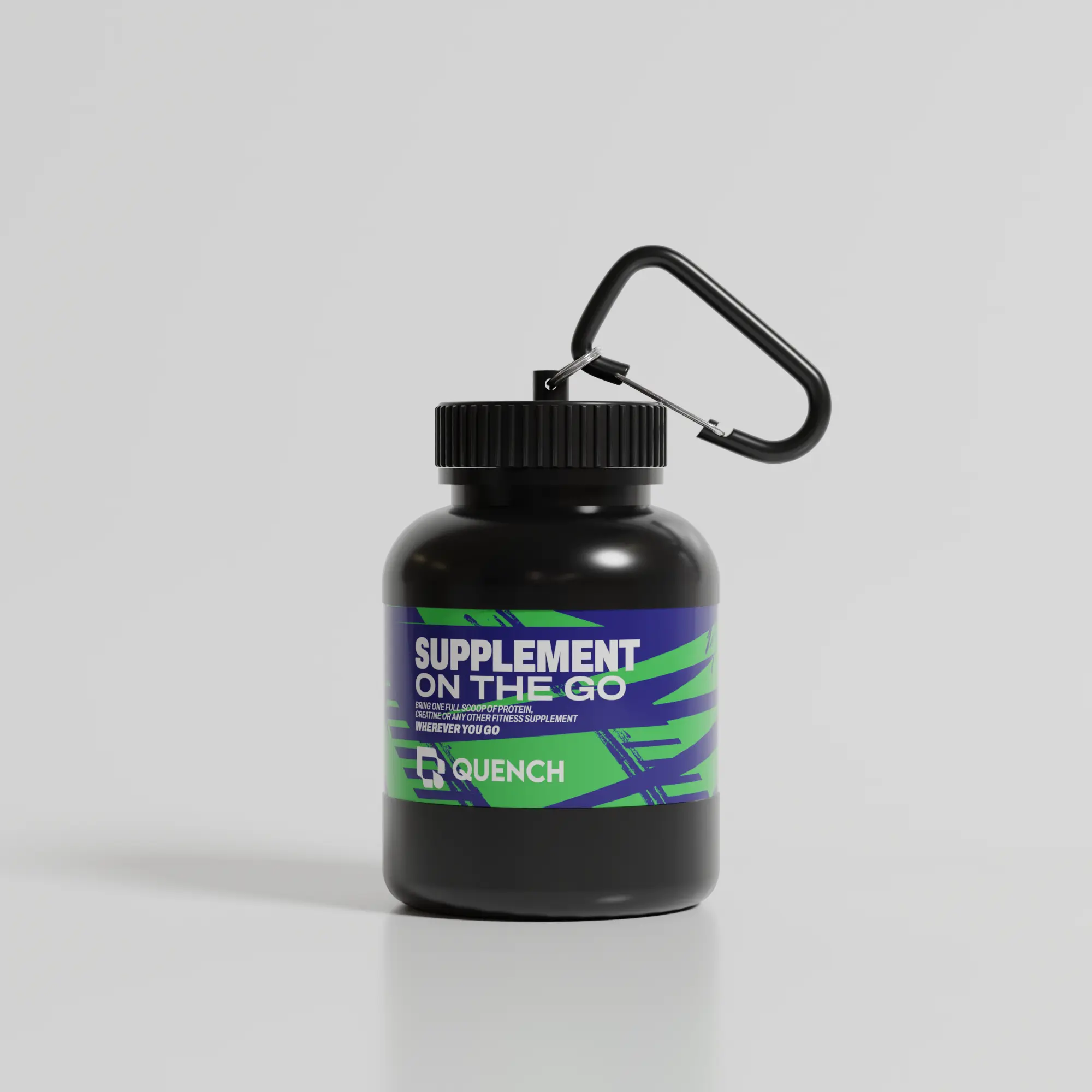 Protein Pod Portable Fitness Supplement Bottle with Keychain, 200ml Capacity - Ideal for Travel and Fitness Enthusiasts
