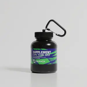 Protein Pod Portable Fitness Supplement Bottle with Keychain, 200ml Capacity - Ideal for Travel and Fitness Enthusiasts