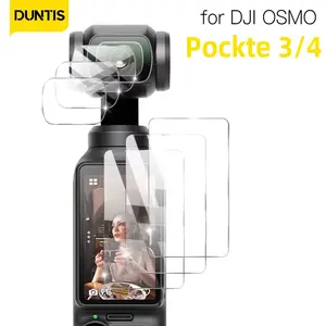 9H HD Tempered Glass for DJI OSMO Pocket 3/4 Screen Protector For DJI Pocket3/4 Gimbal Camera Lens Protect Glass Accessories