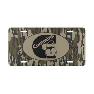 Cummins Girls Mossy Oak Bottomland Camo License Plates
