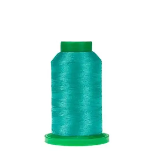 Isacord Polyester Embroidery Thread - 1000m Jade 2922-4620, Smooth Feed, Dependable Tension, Flexibility for Lettering, Shines on Botanical Embroidery, All-Season Use, Consistent Results