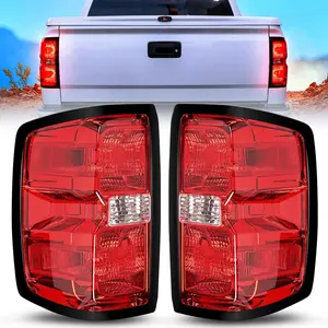 Nilight Taillight Assembly Compatible with 2014 2015 2016 2017 2018 2019 Chevy Silverado 1500 2500 HD 3500 HD 2015-2019 GMC Sierra 3500HD 2019 Silverado 1500LD OE Style Rear Lamp Replacement brake