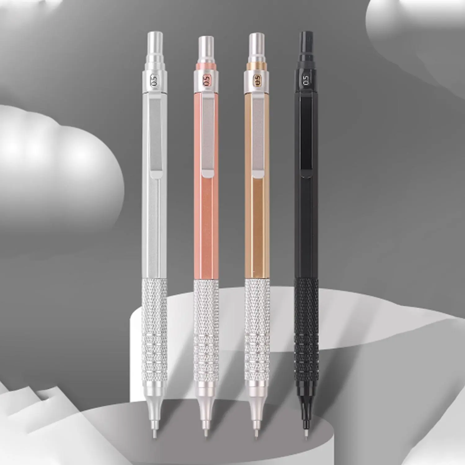 Professional Metal Automatic Pencil, Full Metal Body, Precision Core System, Ergonomic Design, Multi-Specification Fit, Industrial Drawing Tool