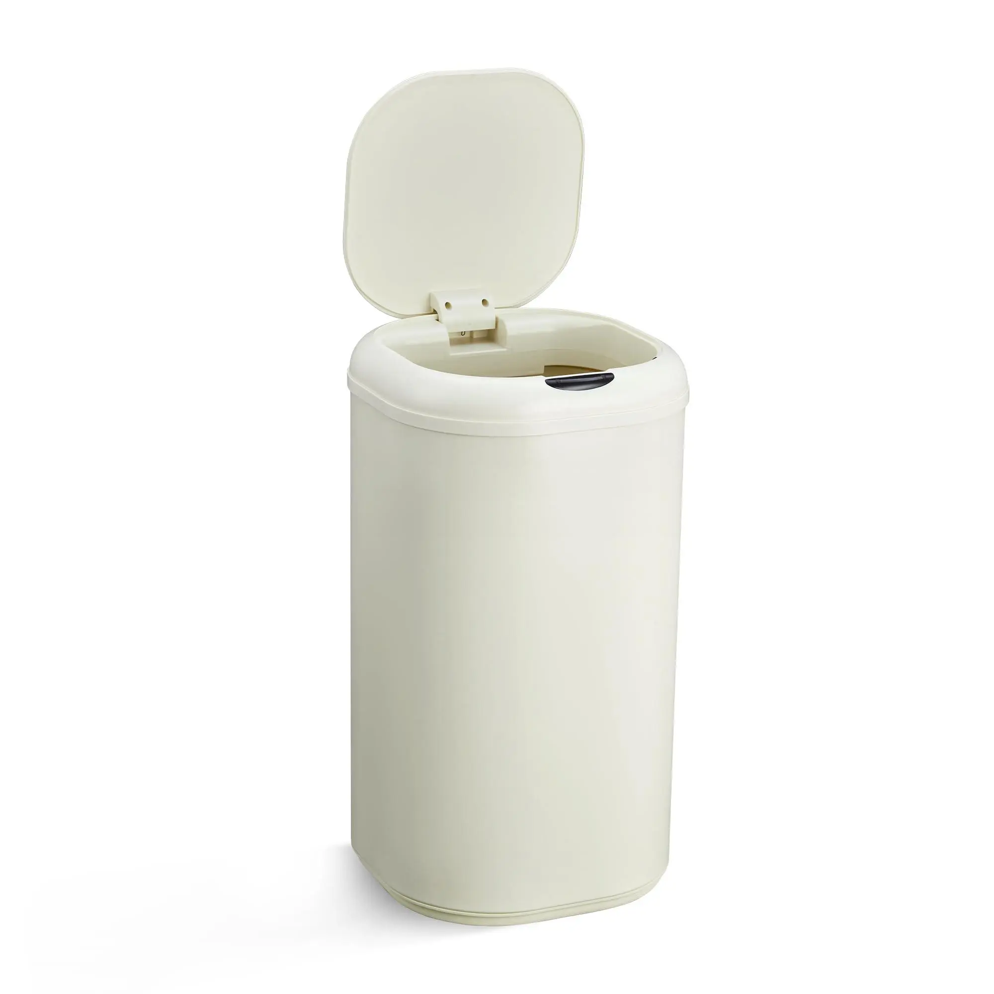 GARVEE 8 Gallon / 30L Motion Sensor Trash Can, Touchless Automatic Garbage Bin with Soft-Close Lid, Stainless Steel Smart Waste Container for Kitchen, Bathroom, Living Room, or Home Office, Beige