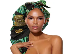 Long Satin Lined Bonnet: Protective Hair Wrap for Braids and Locs