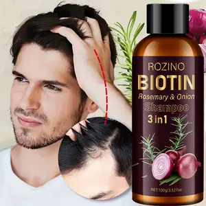 ROZINO Biotin Rosemary & Onion Shampoo 3in1 Cream Formula for Hair Care 100g/3.527oz