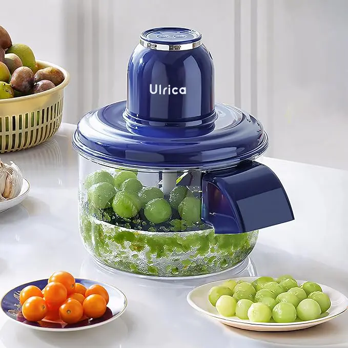 ULRICA Rechargeable Electric Peeler – Portable Kitchen Peeling Machine for Garlic, Grapes & Cherry Tomatoes, 1300mAh, Easy Clean