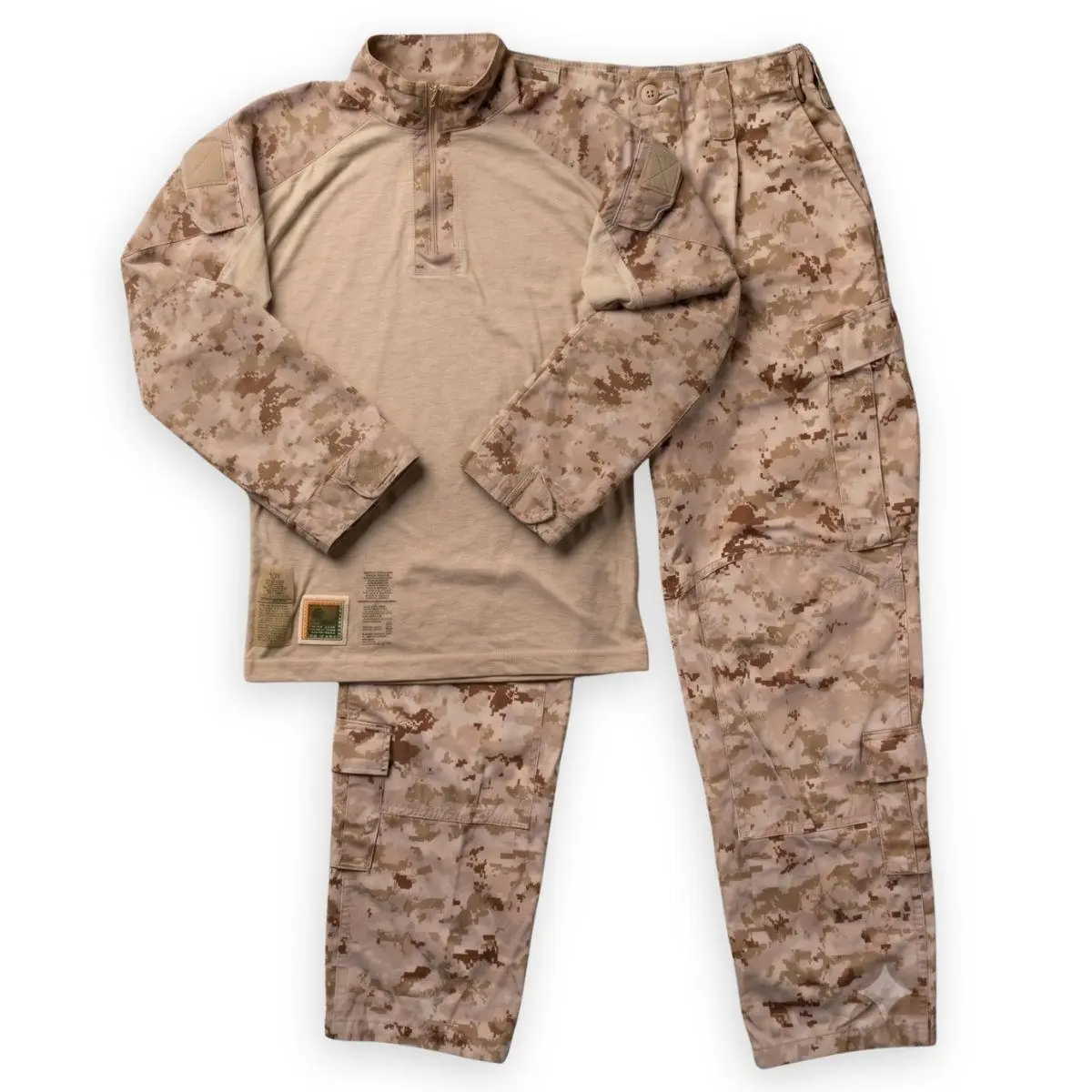 USMC Issue Desert Digital Combat Shirt & Pants Set - Medium