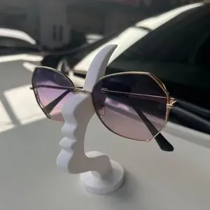 Unique Curved Eyeglass Stand, Safe Artistic Storage Solution, Enhance Desktop or Bedside Decor, Practical Design, Holiday Gift