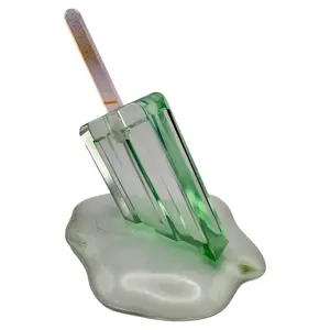 Melting Mint Popsicle Resin Pop Art – 4” x 5” Sweet Statement Piece