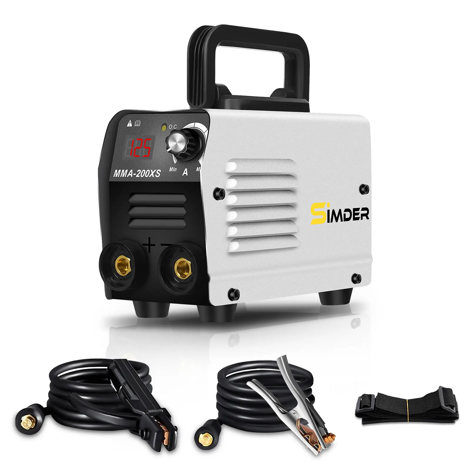 S SIMEDR Super Mini ARC Welder 110V 3.55Lbs Portable Stick Welding Machine Digital Display Inverter With Electrode Holder Ground Clamp for Workshop Outdoor Men's Women's Beginners