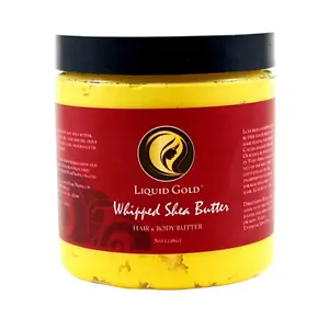 Liquid Gold Whipped Shea Butter Honey Fragrance 8oz Jar Luxurious Raw Shea Butter Imported from West Africa with Skin Loving Oils