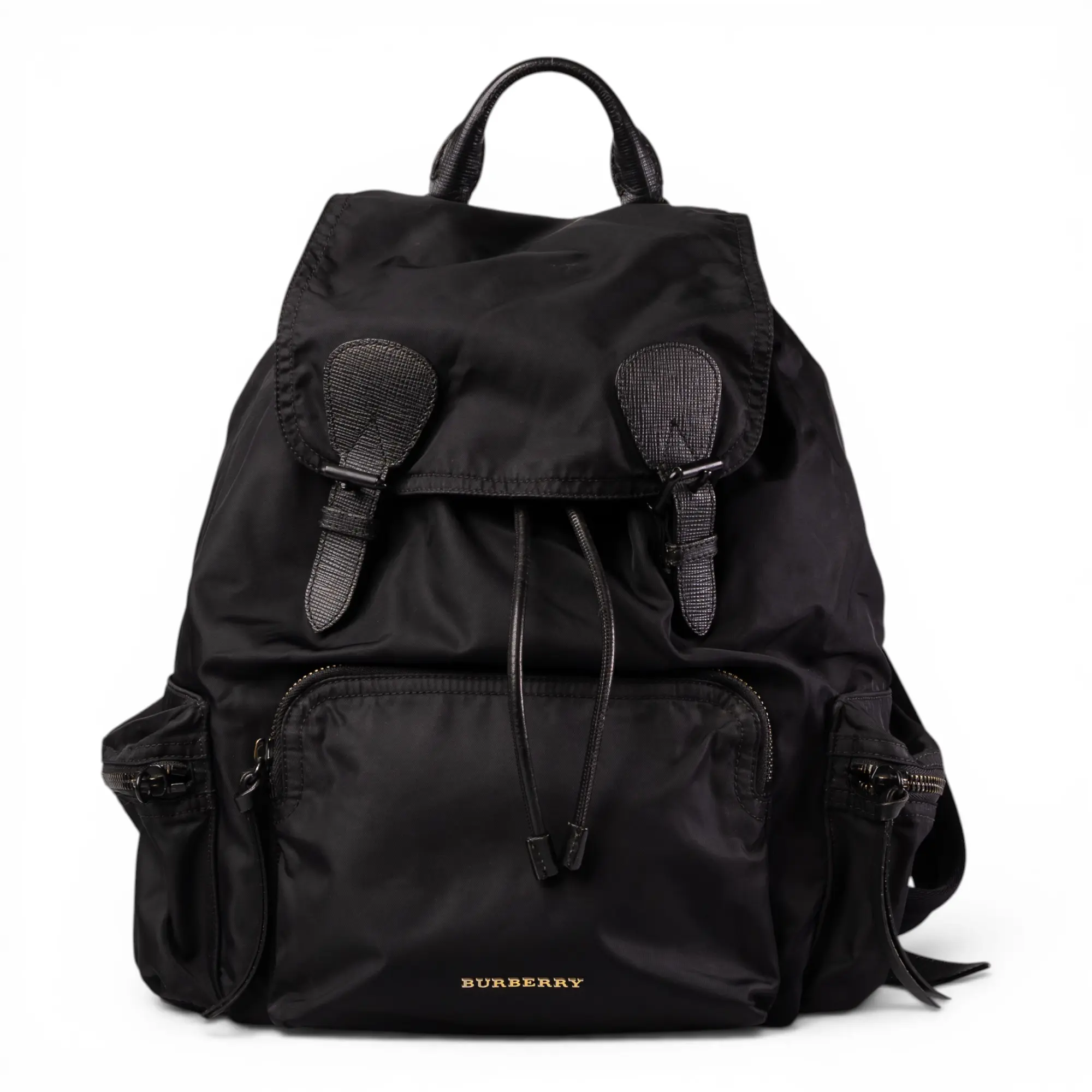Pre-owned BURBERRY canvas Backpacks Black Backpack CN26060027