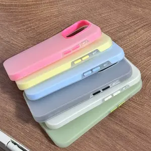 Jelly two-in-one solid color is suitable for Apple 15promax mobile phone, Smartphone case iphone14pro 16promax 13 12 protective case anti-drop 11 silicone soft case xsmax women