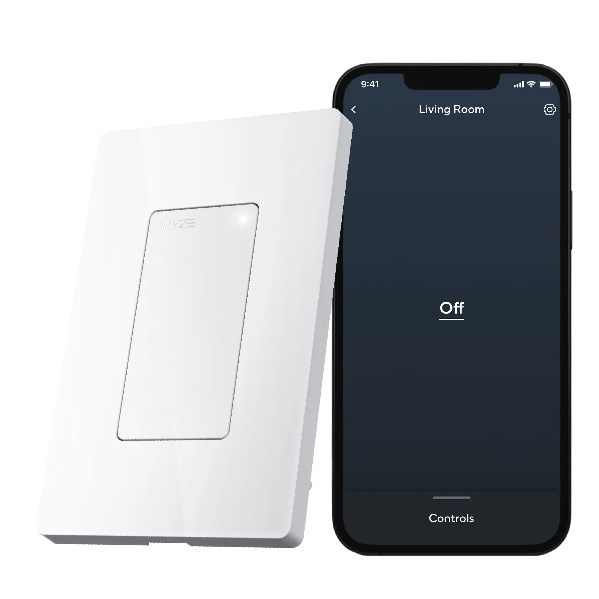 Wyze Switch — WiFi Smart Light Switch, Single-Pole, Neutral Wire Required, Compatible with Alexa, Google Assistant, and IFTTT, No Hub Required