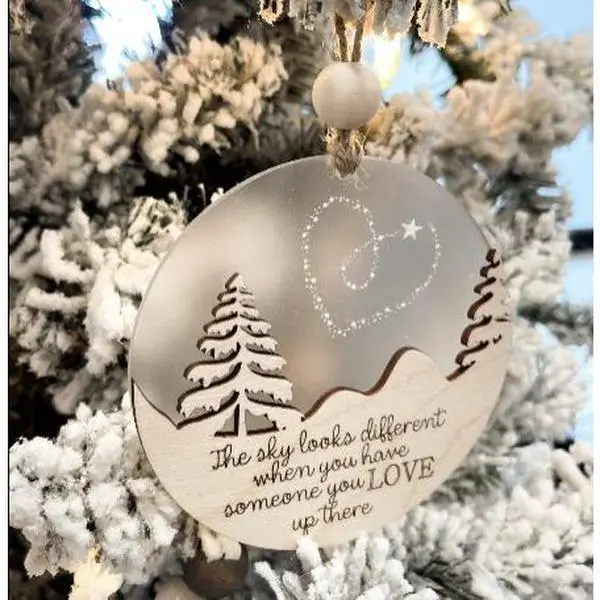 The Sky Looks Different Ornament, Memorial Ornament The Sky Looks Different. Keepsake Ornament