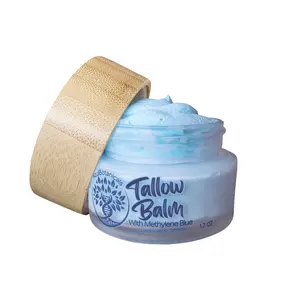 Methylene Blue infused Whipped Grass fed/finished Tallow Balm Moisturizer Skincare