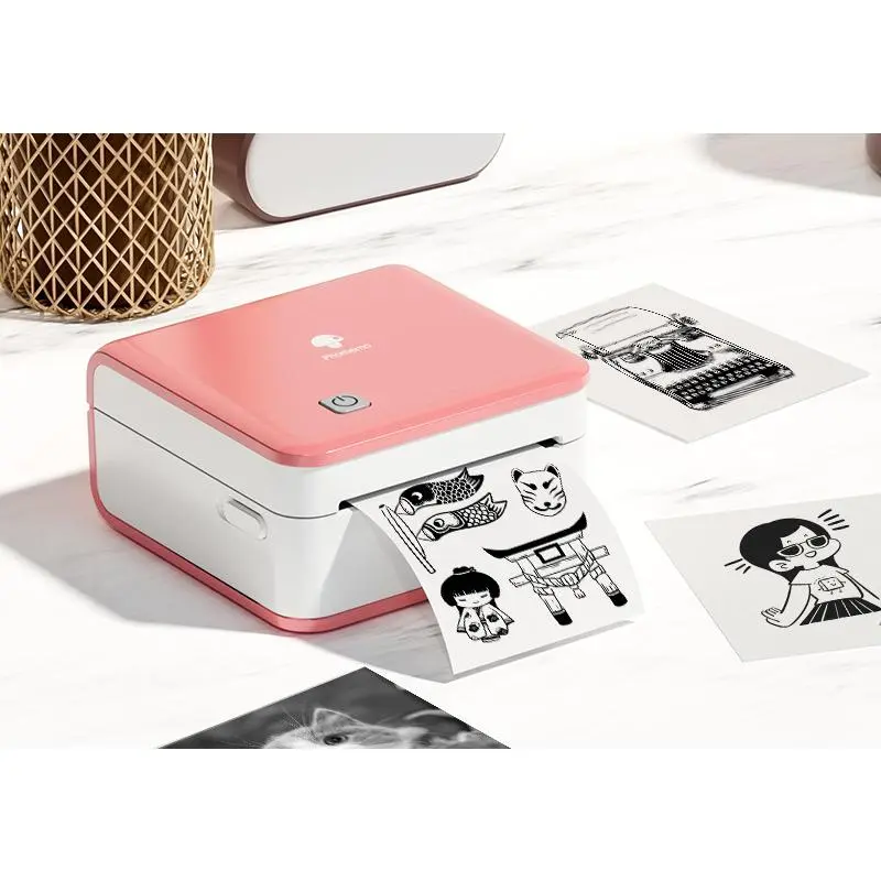 M02 Pro English-Pink (comes with 1 roll of paper 5