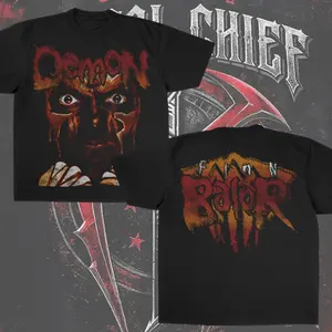 Vintage Finn Bálor "The Demon" Double-Sided Tee, W-W-E Fan Merch, Edgy Wrestling Streetwear, Unisex Cotton Short Sleeve Shirt, W-W-E Fan Gift for Men Women Streetwear Shortsleeve