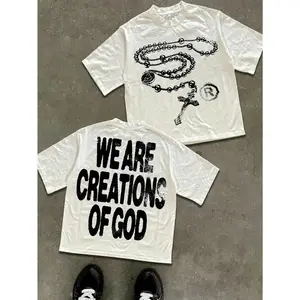 Urban Gods Themed Cotton T Shirt Featuring We Are Creations Of God Statement Unisex Tee