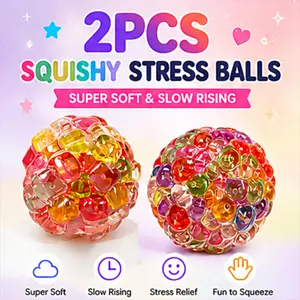 2-Pack Soft Clay Ball Stress Relief Toy, Ultra Soft Sensory Toy, Anxiety Relaxation Gift, Pressure Relief Sensory Toy, Focus and Calm Aid