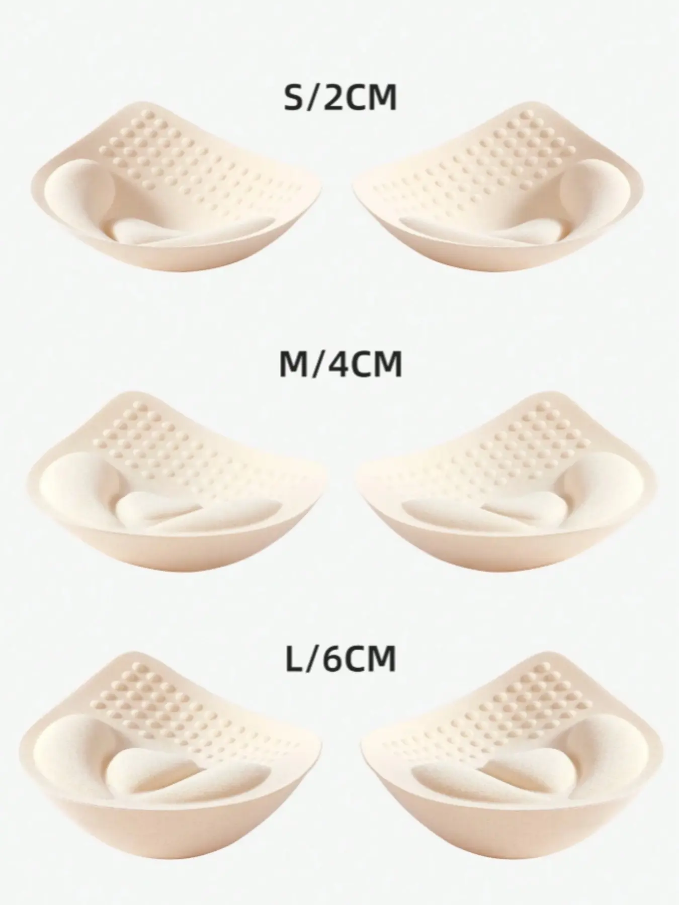 Thickened 2cm 4cm 6cm Women's Underwear Cups, Cup Inserts, Small Breast Padding, Boob Pads, Removable Washable Push-Up Breast Pads, Underwear and Bra Accessories Fit, Breast Chest Pads