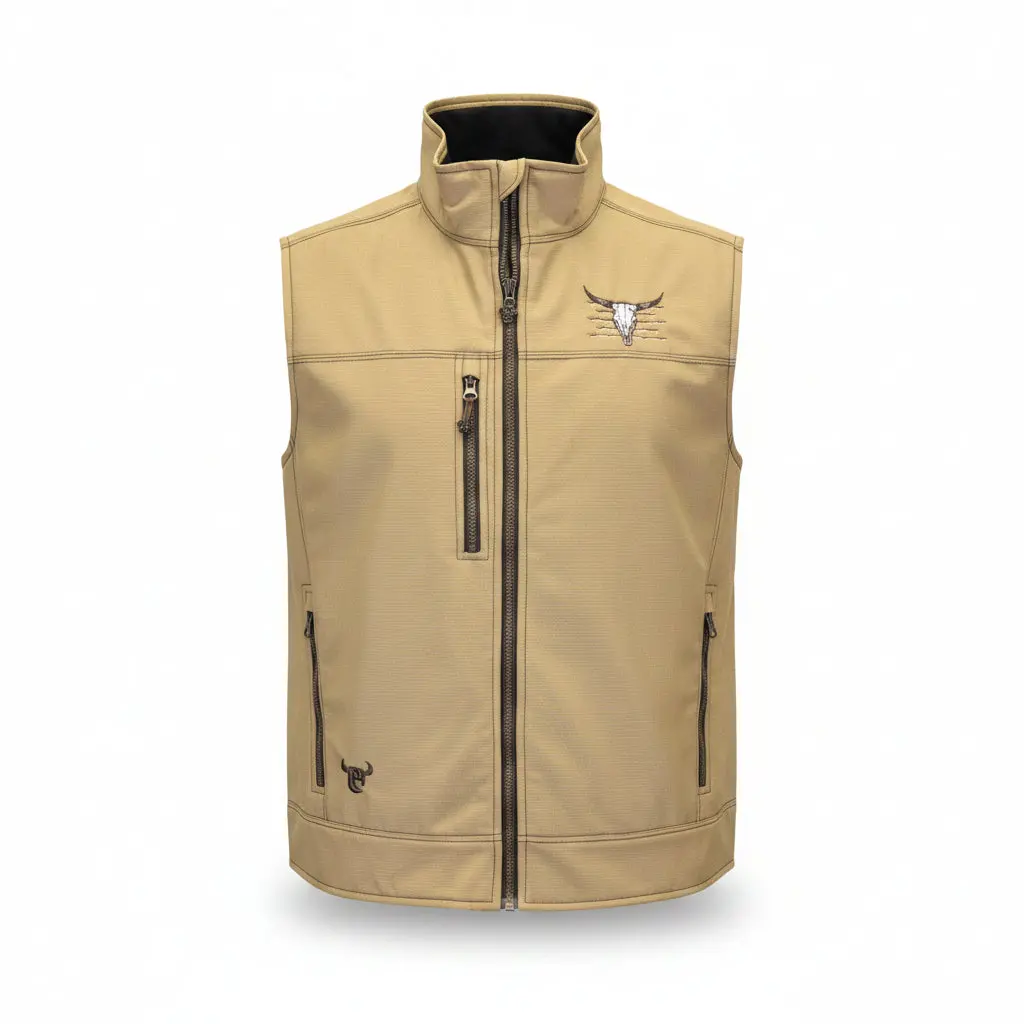 Men's Cowboy Hardware Buckskin "Live Free" Tech Woodsman Vest