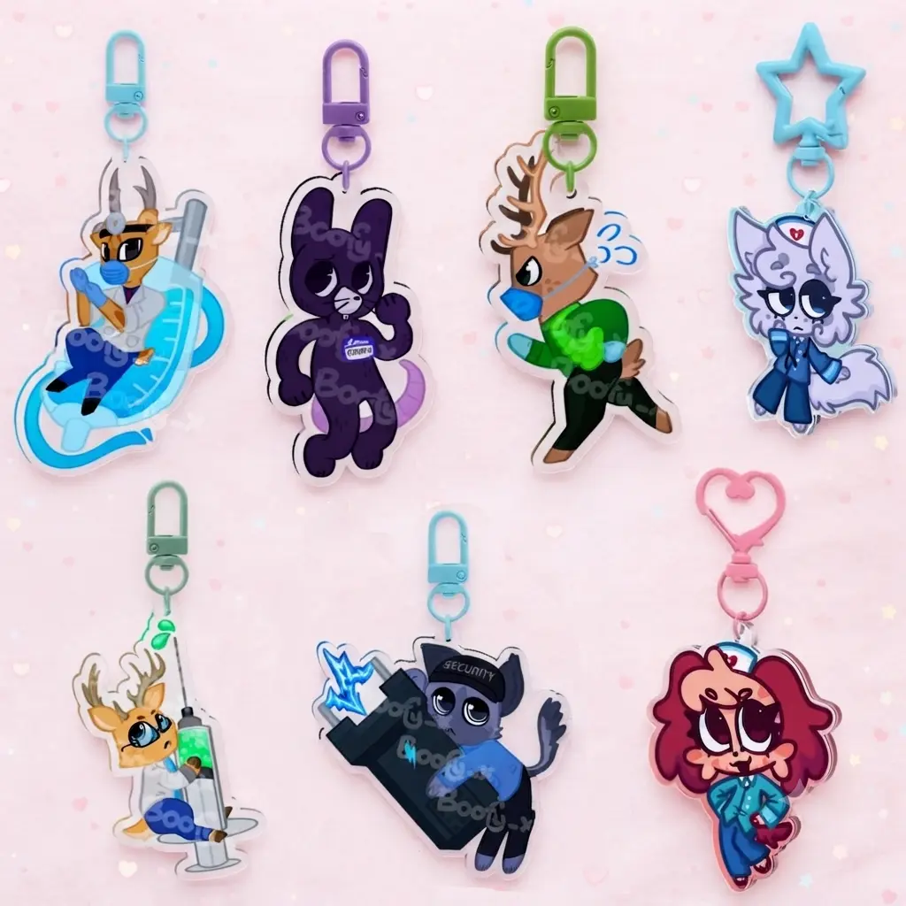 Animal Hospital Acrylic Keychains, Gift Friends