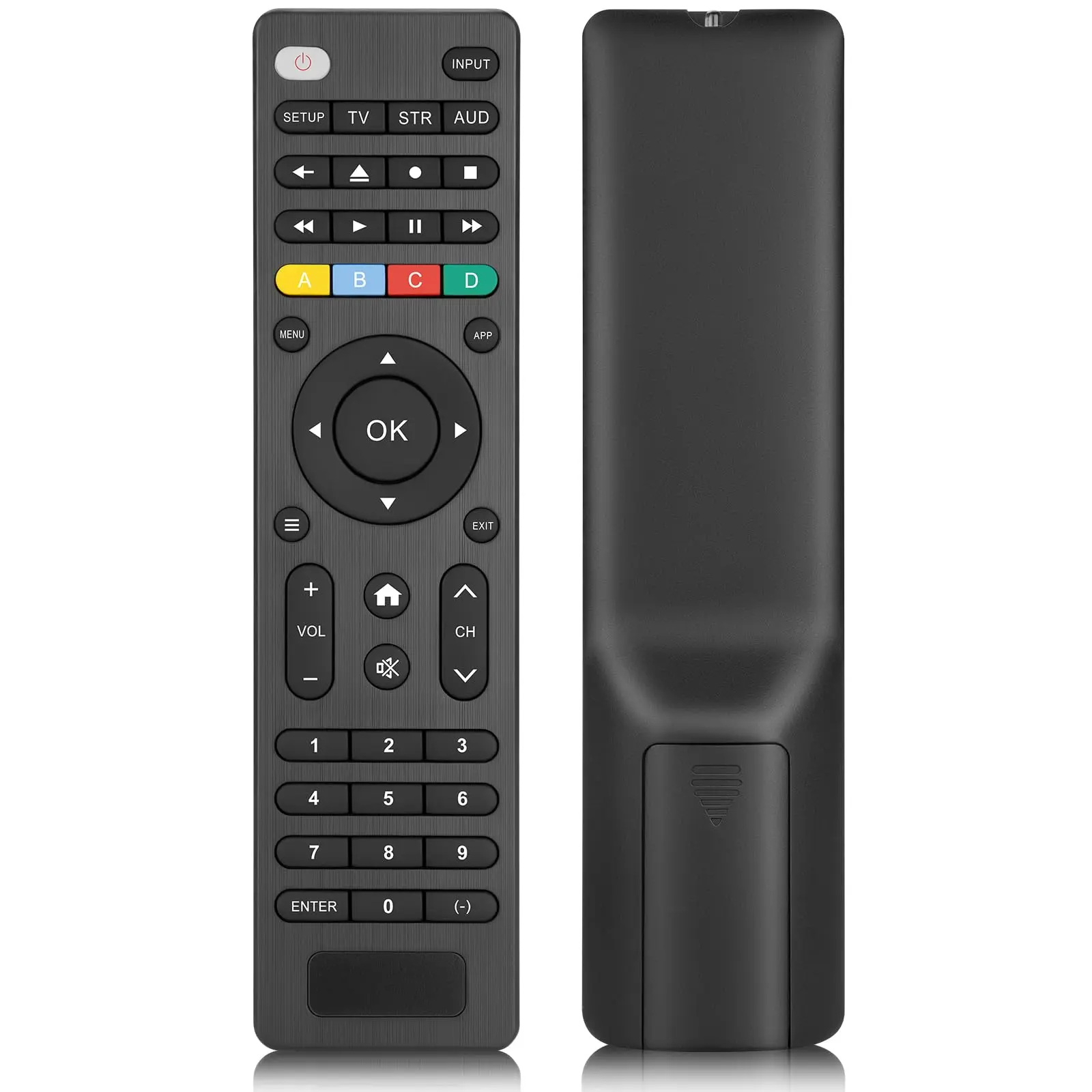 Universal Remote Control for TV Compatible with Samsung LG Sony Vizio Hisense Philips RCA ONN, Simple Setup for DVD Blu Ray Soundbar Media Player Set Top Box, 3 Device Replacement Remote, Home Gift