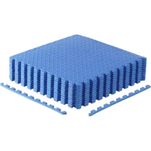 Puzzle Exercise Mats |   1/2" Thick EVA Interlocking Foam Tiles for Home Gym Flooring |   Multiple Options