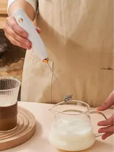 Electric Milk Frother Handheld Foam Maker - Battery Operated Coffee Stirrer & Matcha Whisk | multi-function blender rechargeable mixer