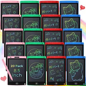End of School Year Gifts 12/20 Pcs Handy Screen LCD Writing Tablets 8.5/4.6 Inch Reusable Doodle Boards for Students Interactive Learning Artistic Expression Teaching Tools for Beach Pool Birthday Party Favor Classroom Gifts Rewards Pinata Filler