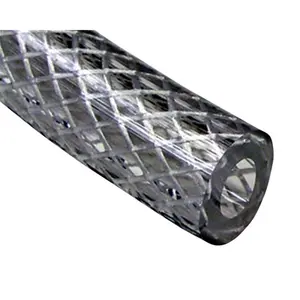 212 MAIN Reinforced Braided PVC Tubing - Watts BR001034075R, 0.75 in. ID x 1 in. OD x 75 ft. Bulk Pack, Chemical-Safe Flexible Hose Water Pipe